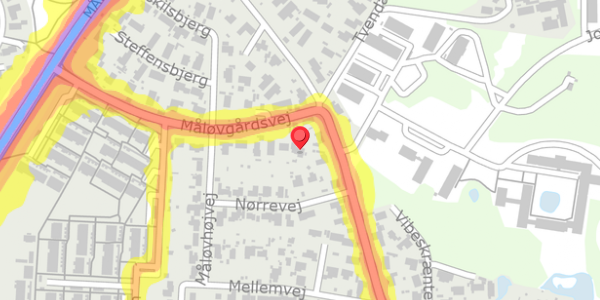 Trafikstøjkort på Jonstrupvej 233, . , 2750 Ballerup