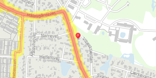 Trafikstøjkort på Jonstrupvej 236, . , 2750 Ballerup