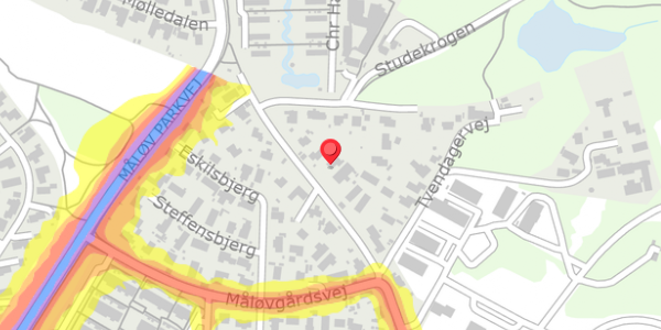 Trafikstøjkort på Jonstrupvej 250, . , 2750 Ballerup