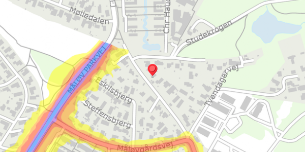 Trafikstøjkort på Jonstrupvej 254, . , 2750 Ballerup