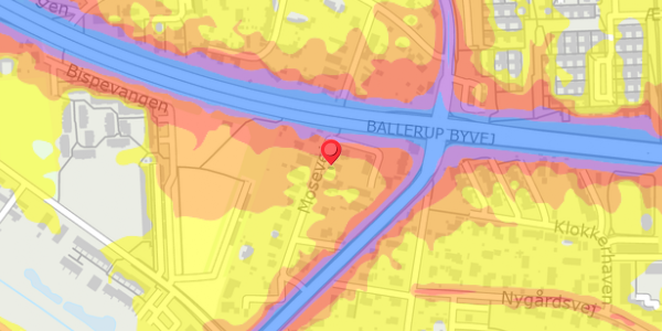 Trafikstøjkort på Mosevej 32, . , 2750 Ballerup