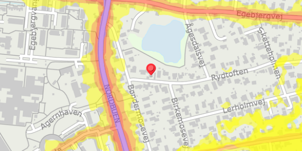 Trafikstøjkort på Rydtoften 5, . , 2750 Ballerup