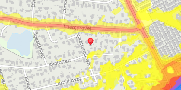 Trafikstøjkort på Rydtoften 33, . , 2750 Ballerup