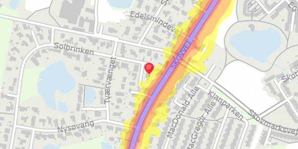 Trafikstøjkort på Solbrinken 2C, . , 2750 Ballerup