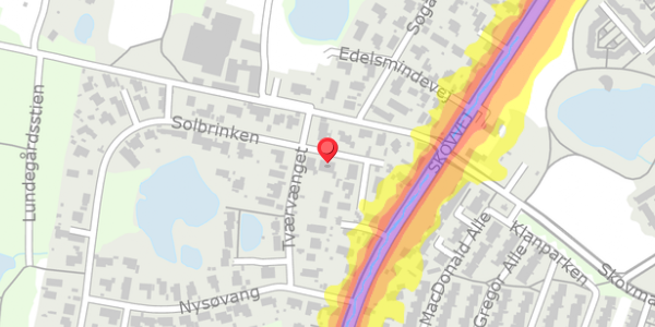 Trafikstøjkort på Solbrinken 3, . , 2750 Ballerup