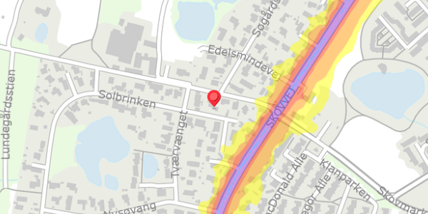 Trafikstøjkort på Solbrinken 4, . , 2750 Ballerup