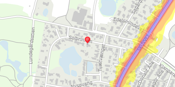 Trafikstøjkort på Solbrinken 7A, . , 2750 Ballerup