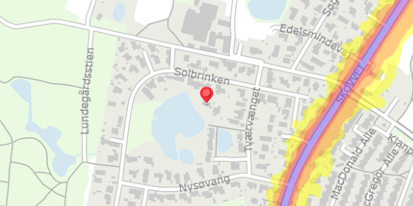 Trafikstøjkort på Solbrinken 9, . , 2750 Ballerup