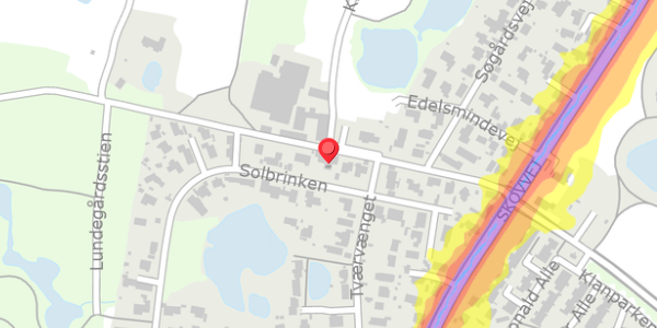 Trafikstøjkort på Solbrinken 12, . , 2750 Ballerup