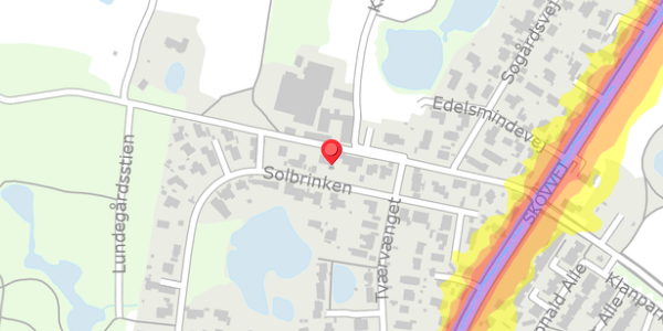 Trafikstøjkort på Solbrinken 14, . , 2750 Ballerup