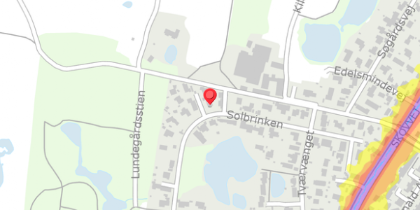 Trafikstøjkort på Solbrinken 22, . , 2750 Ballerup