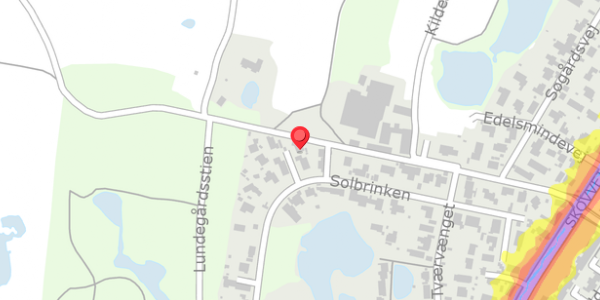 Trafikstøjkort på Solbrinken 22A, . , 2750 Ballerup