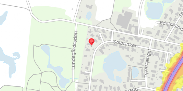 Trafikstøjkort på Solbrinken 28, . , 2750 Ballerup