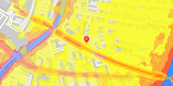 Trafikstøjkort på Solvej 11, 2750 Ballerup