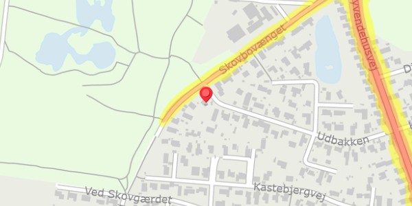 Trafikstøjkort på Udbakken 2, . , 2750 Ballerup
