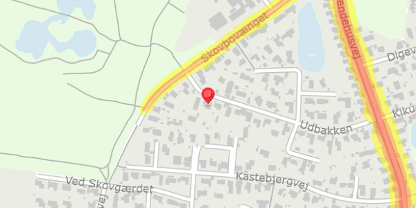 Trafikstøjkort på Udbakken 6, . , 2750 Ballerup