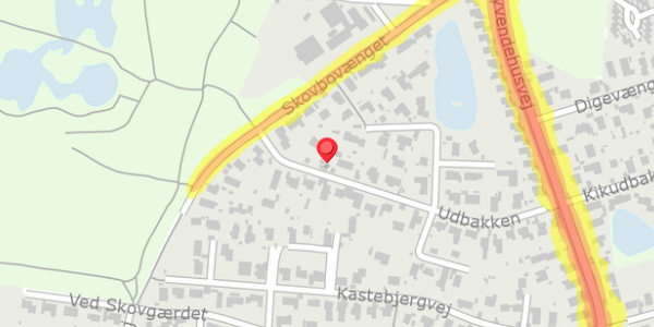 Trafikstøjkort på Udbakken 7, . , 2750 Ballerup