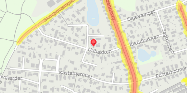 Trafikstøjkort på Udbakken 47, . , 2750 Ballerup