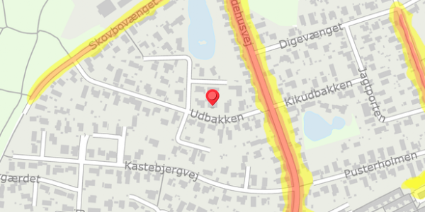 Trafikstøjkort på Udbakken 49, . , 2750 Ballerup