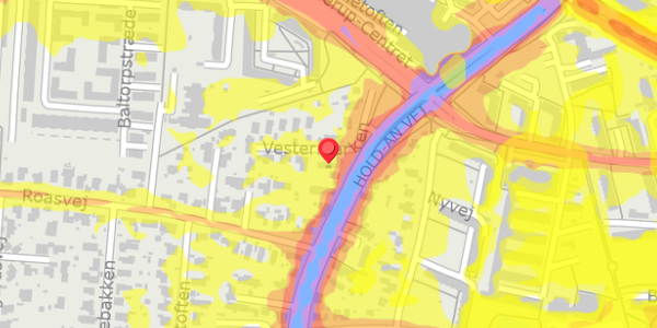 Trafikstøjkort på Vestermarken 1, . , 2750 Ballerup