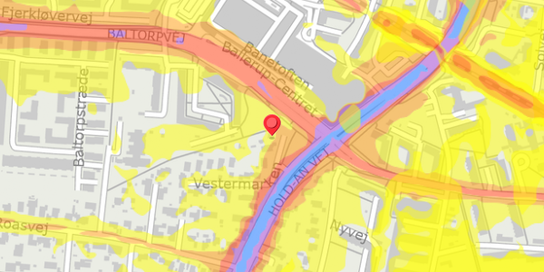 Trafikstøjkort på Vestermarken 2C, . , 2750 Ballerup