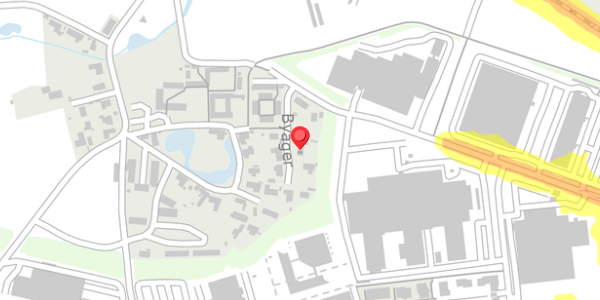Trafikstøjkort på Byager 7, 2750 Ballerup