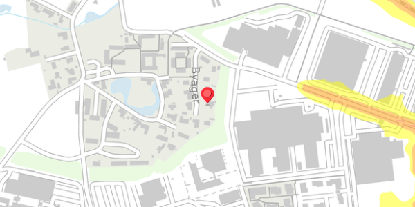 Trafikstøjkort på Byager 9, 2750 Ballerup