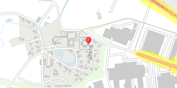 Trafikstøjkort på Byager 25, 2750 Ballerup