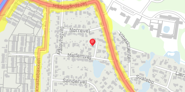 Trafikstøjkort på Mellemvej 15, . , 2750 Ballerup