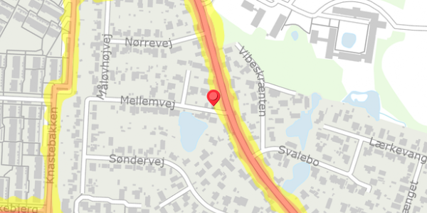 Trafikstøjkort på Mellemvej 27, . , 2750 Ballerup