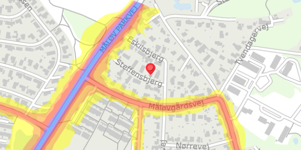 Trafikstøjkort på Steffensbjerg 4, . , 2750 Ballerup
