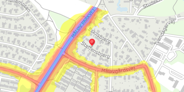 Trafikstøjkort på Steffensbjerg 8, . , 2750 Ballerup