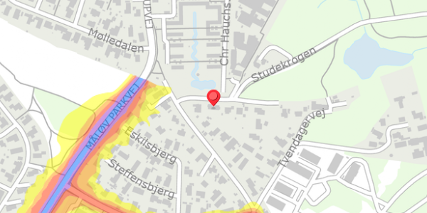 Trafikstøjkort på Studekrogen 4, 2750 Ballerup