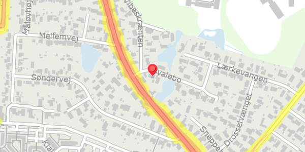 Trafikstøjkort på Svalebo 4, . , 2750 Ballerup