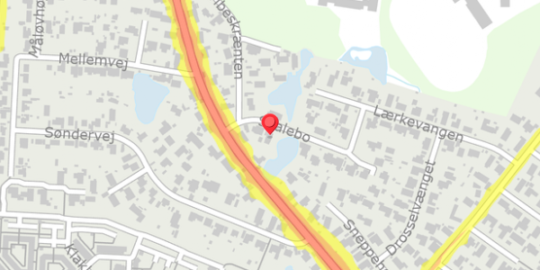 Trafikstøjkort på Svalebo 6, . , 2750 Ballerup