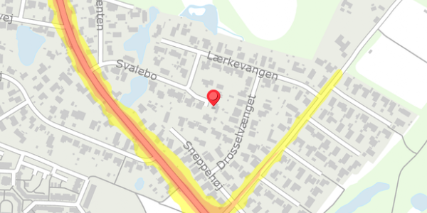 Trafikstøjkort på Svalebo 22, . , 2750 Ballerup