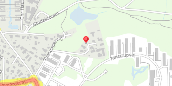 Trafikstøjkort på Tvendagervej 21, 2750 Ballerup