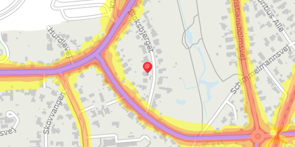 Trafikstøjkort på Bloksbjerget 7, . , 2930 Klampenborg