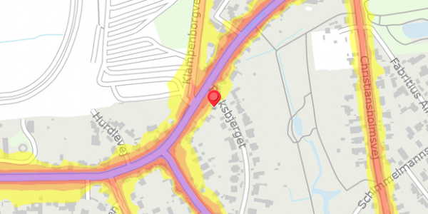 Trafikstøjkort på Bloksbjerget 17, . , 2930 Klampenborg