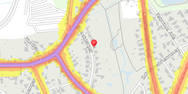 Trafikstøjkort på Bloksbjerget 20, . , 2930 Klampenborg