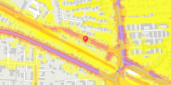 Trafikstøjkort på Ericavej 23, . , 2820 Gentofte