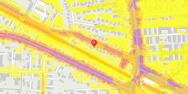 Trafikstøjkort på Ericavej 25, . , 2820 Gentofte