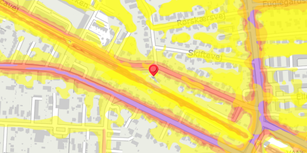 Trafikstøjkort på Ericavej 35, . , 2820 Gentofte