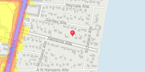 Trafikstøjkort på Hambros Alle 17, . , 2900 Hellerup