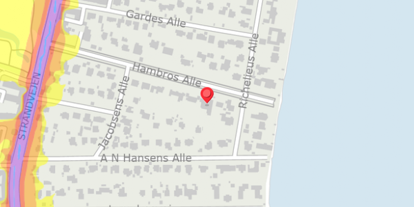 Trafikstøjkort på Hambros Alle 22, . , 2900 Hellerup
