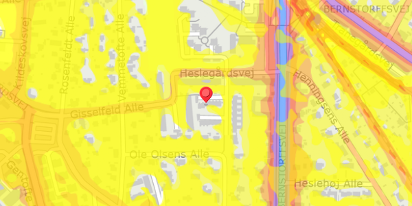 Trafikstøjkort på Hesseltoften 8, . , 2900 Hellerup