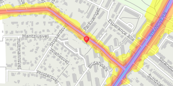 Trafikstøjkort på Maglemosevej 19, . , 2900 Hellerup
