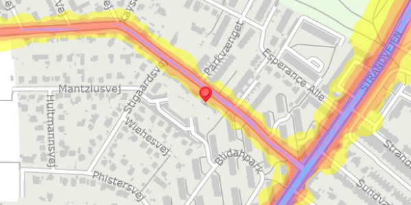 Trafikstøjkort på Maglemosevej 23, . , 2900 Hellerup