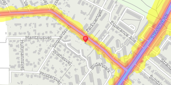 Trafikstøjkort på Maglemosevej 25, . , 2900 Hellerup