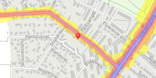 Trafikstøjkort på Maglemosevej 27, . , 2900 Hellerup